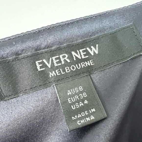 Cowl neck midnight blue navy dress with ruched waist. Like new. - Picture 5 of 5